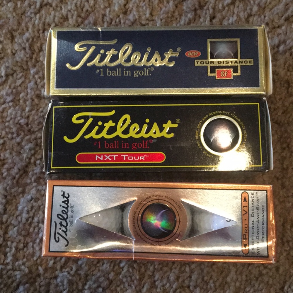 Brand new Titleist  golf ball packs.